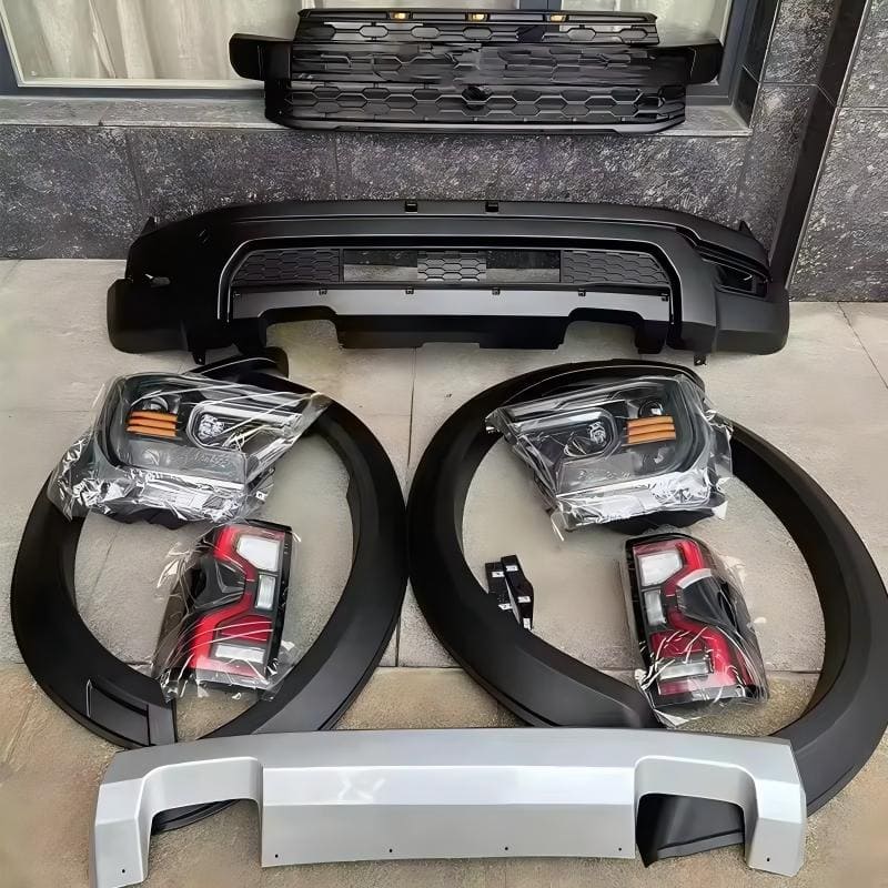 Raptor-Style Front Bumper Conversion Kit | ABS Black Body Kit for Ford Ranger T9 (2022-2023) XL XLS XLT Sport Wildtrak