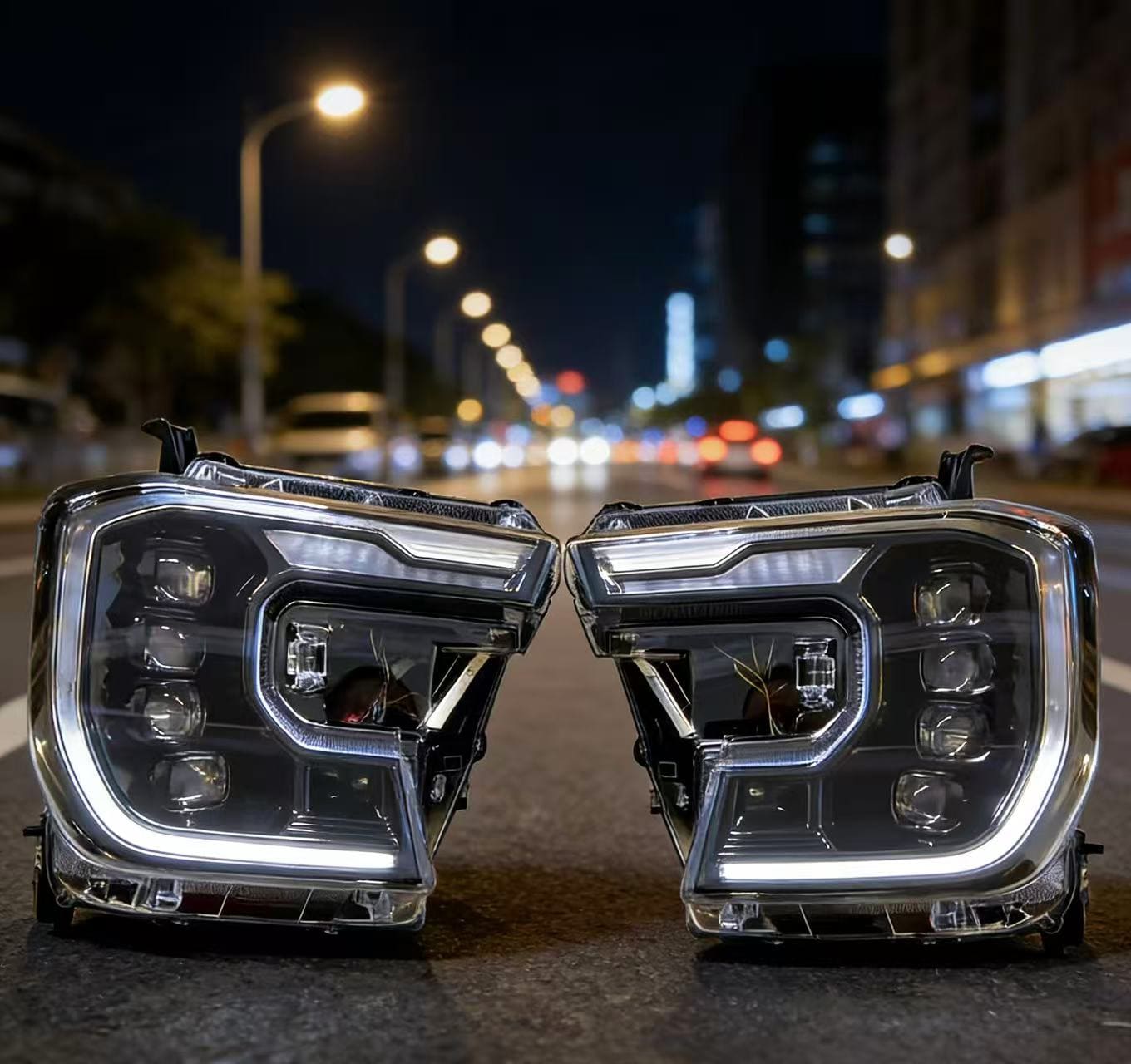 Raptor-Style Front Bumper Conversion Kit | ABS Black Body Kit for Ford Ranger T9 (2022-2023) XL XLS XLT Sport Wildtrak