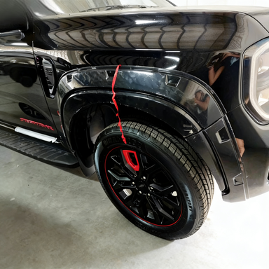 Wide-Body Wheel Arch Fender Flares | OE-Style Matte Black Protection for Ford Ranger T9 (2022-2023)