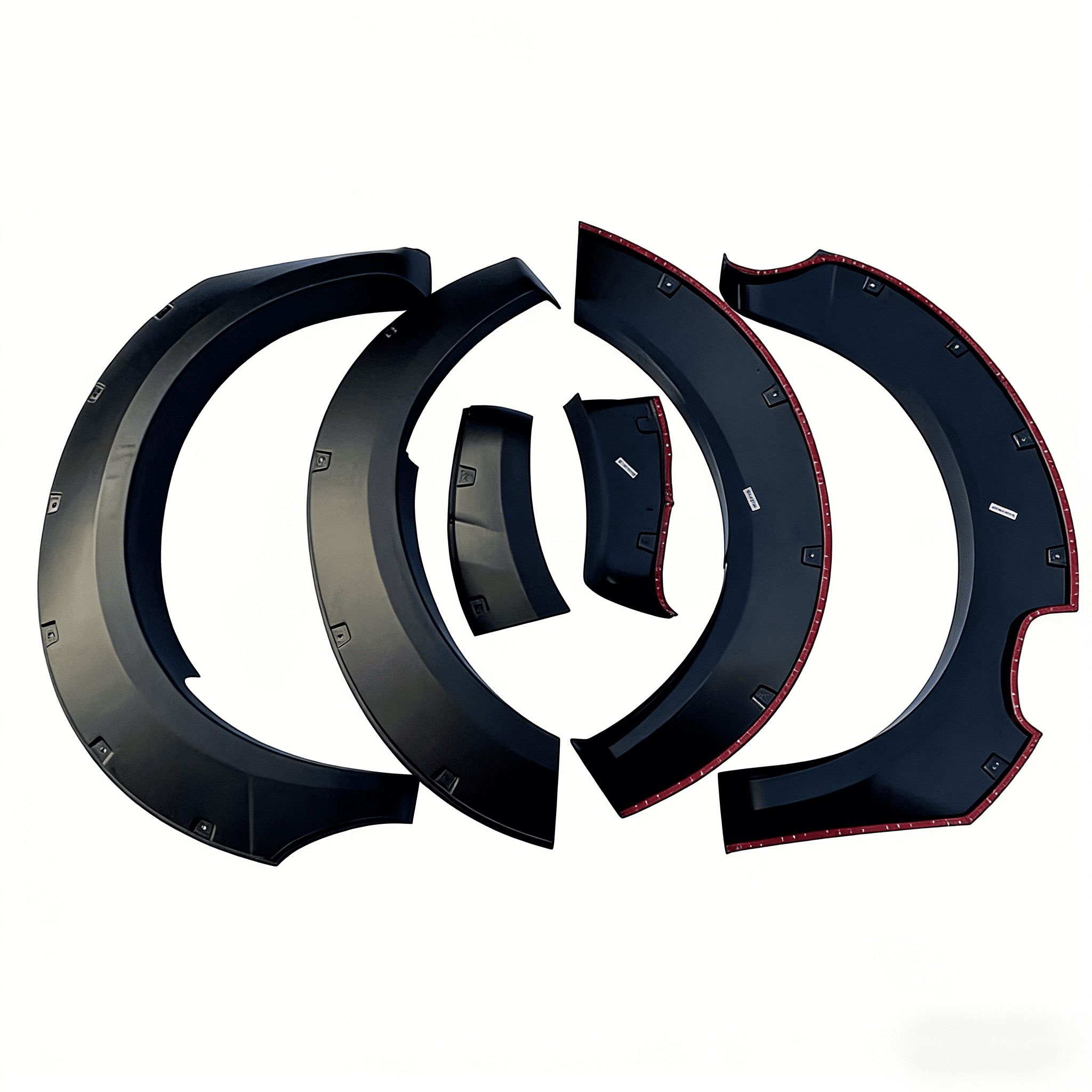 6-Piece Wide-Body Wheel Arch Extension Kit | Decorative Fender Flare Protectors for Ford Ranger T9 (2022-2023)