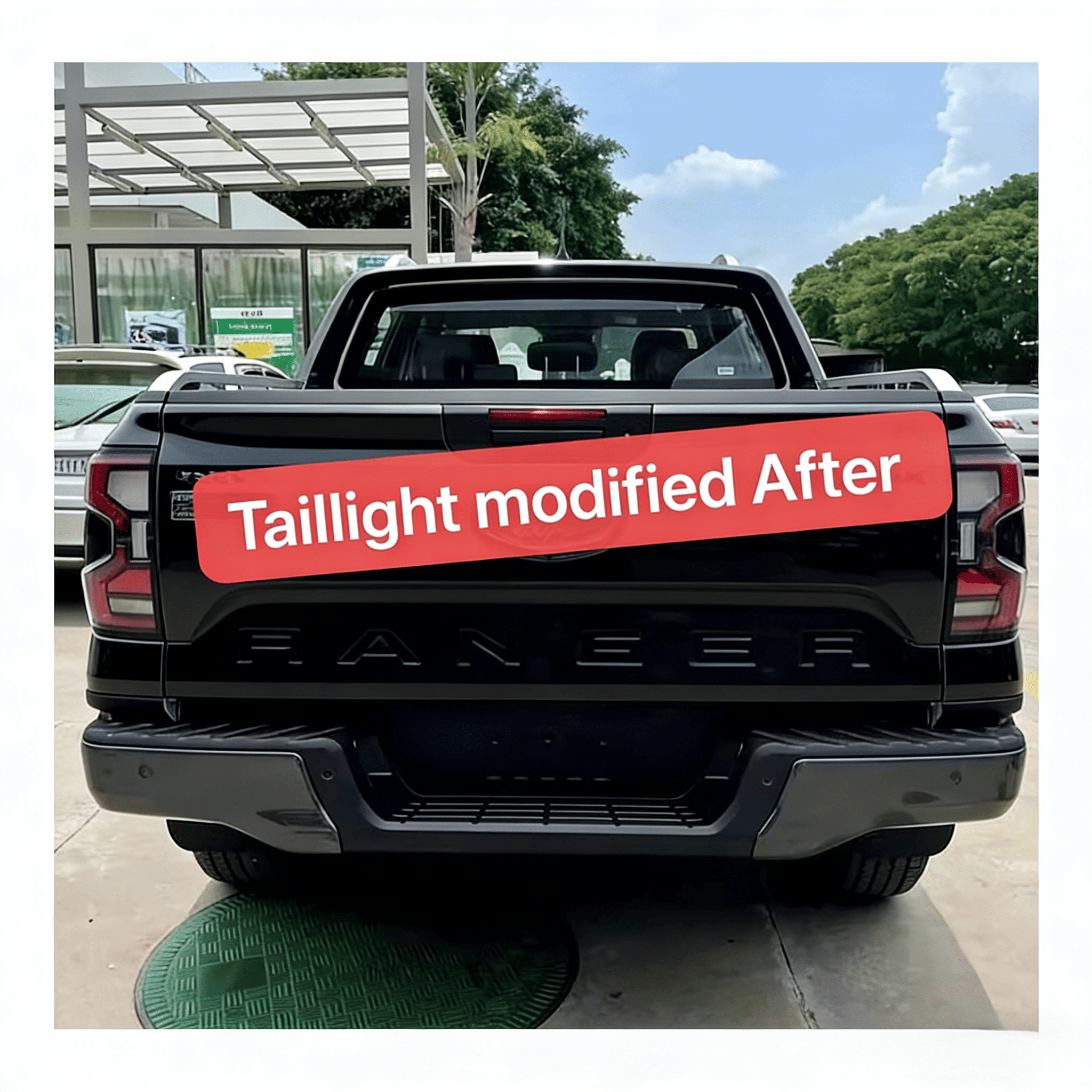 Full LED Smoked Tail Light Assembly | Dynamic Performance Rear Lamps for Ford Ranger T9 (2022-2023) XL XLS XLT Sport Wildtrak