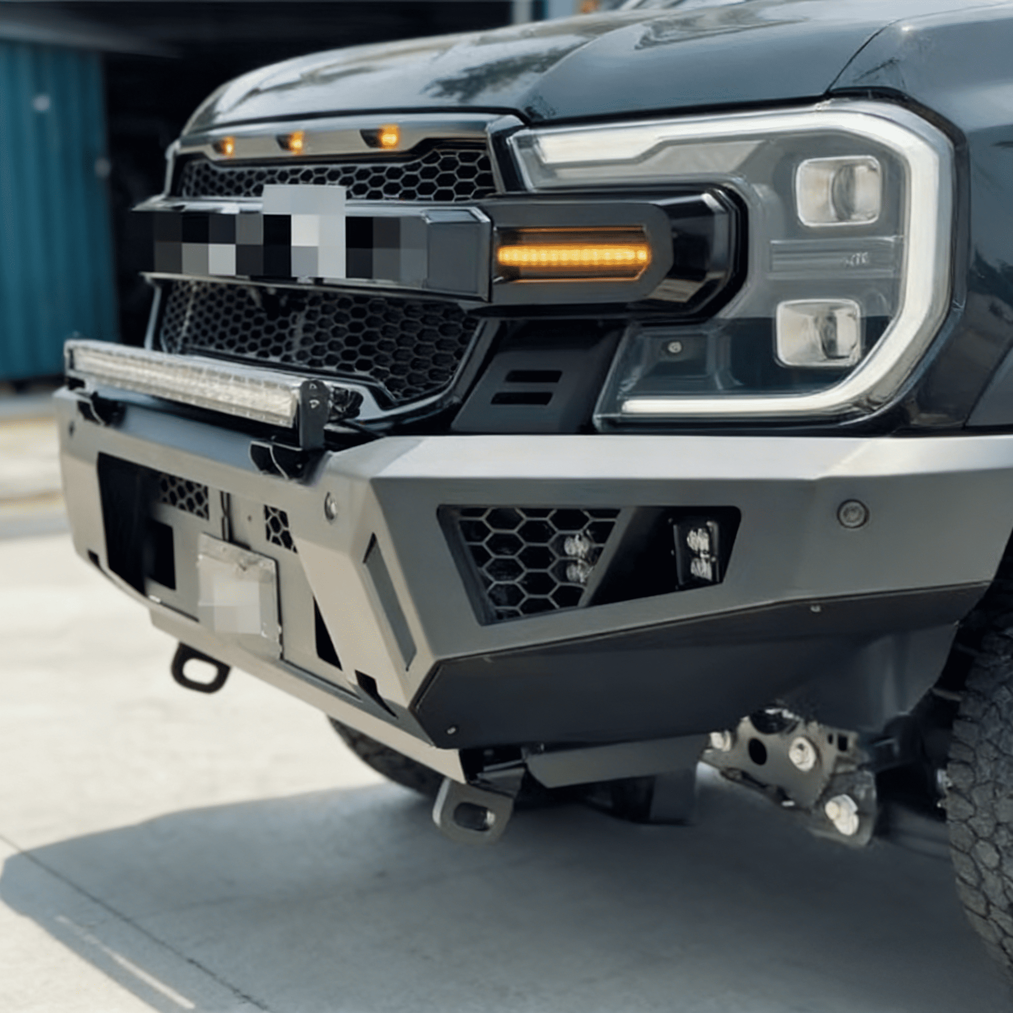 Heavy-Duty Steel Front Bull Bar | Full Bumper Replacement for Ford Ranger T9 (2022-2023) XL XLS XLT Sport Wildtrak