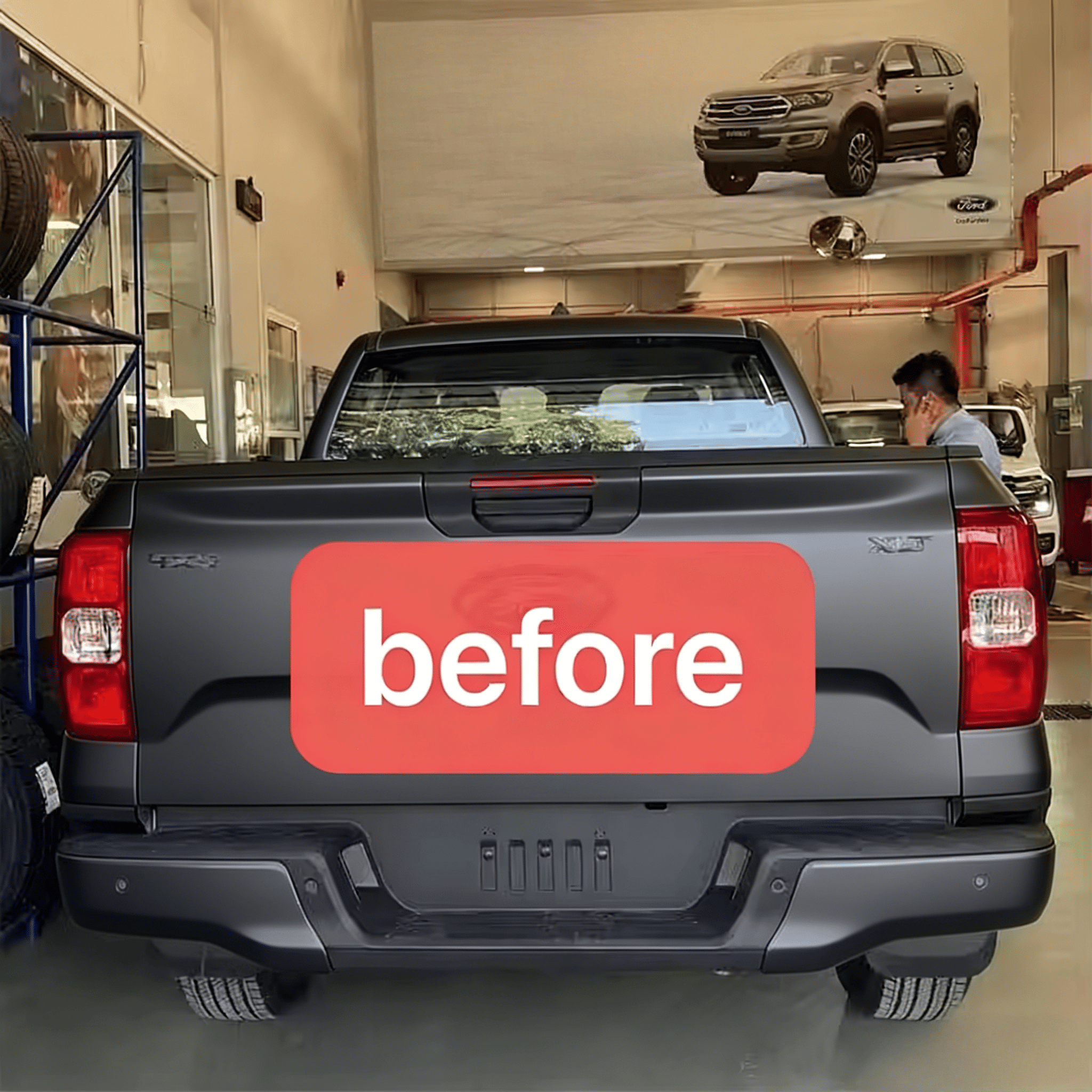 Full LED Smoked Tail Light Assembly | Dynamic Performance Rear Lamps for Ford Ranger T9 (2022-2023) XL XLS XLT Sport Wildtrak