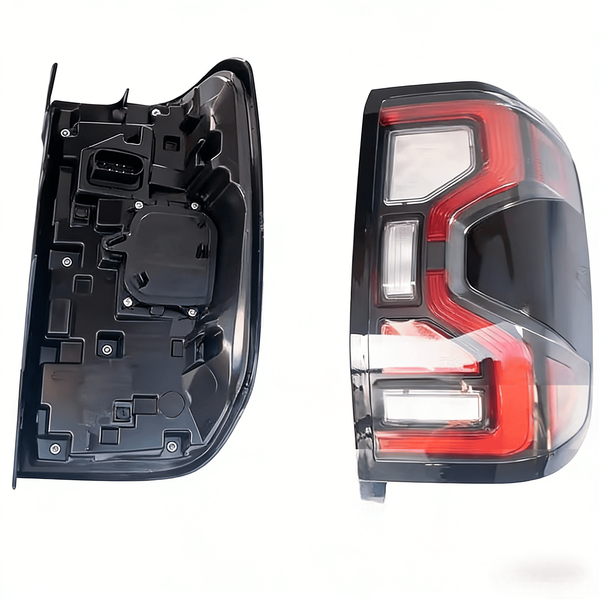 Full LED Smoked Tail Light Assembly | Dynamic Performance Rear Lamps for Ford Ranger T9 (2022-2023) XL XLS XLT Sport Wildtrak