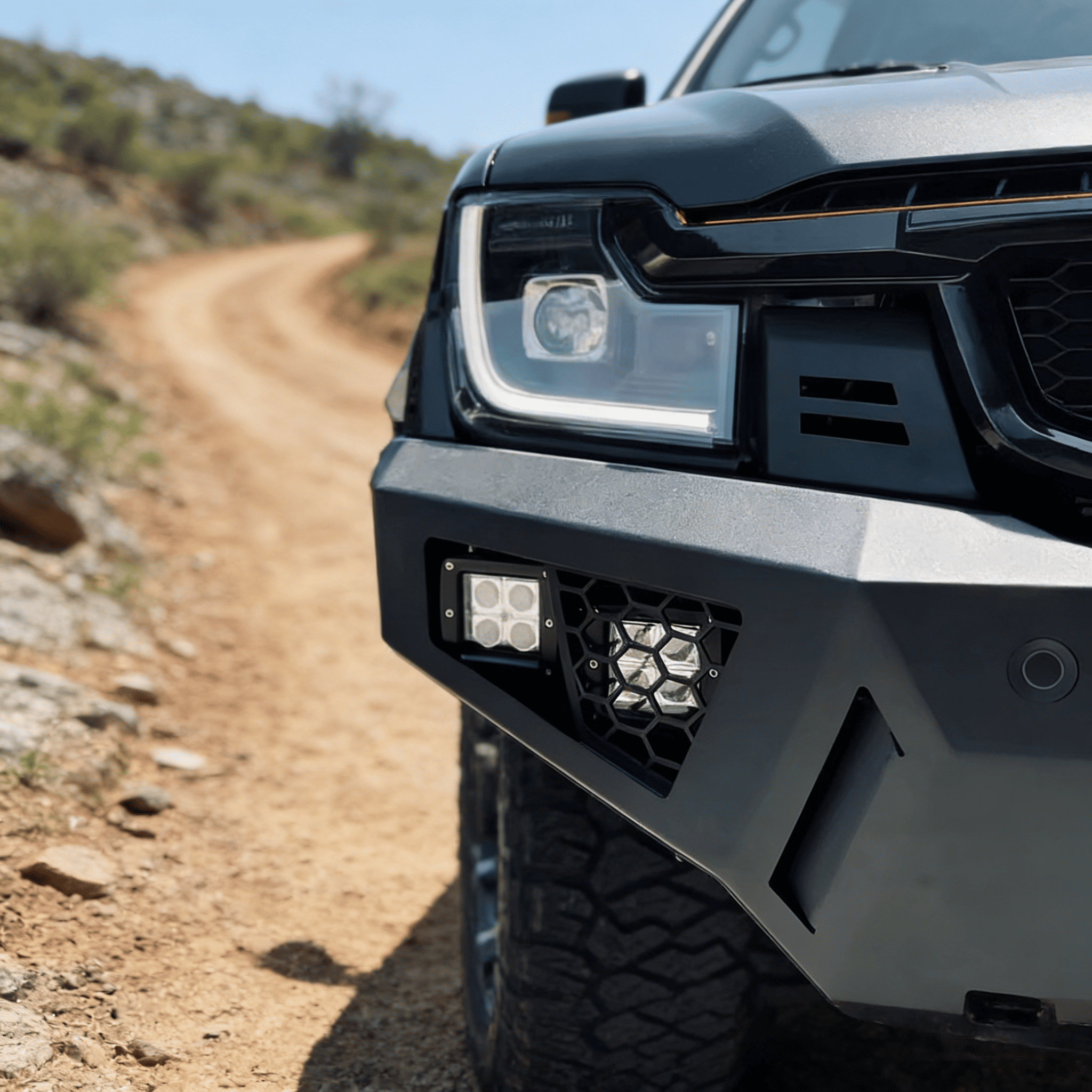 Heavy-Duty Steel Front Bull Bar | Full Bumper Replacement for Ford Ranger T9 (2022-2023) XL XLS XLT Sport Wildtrak