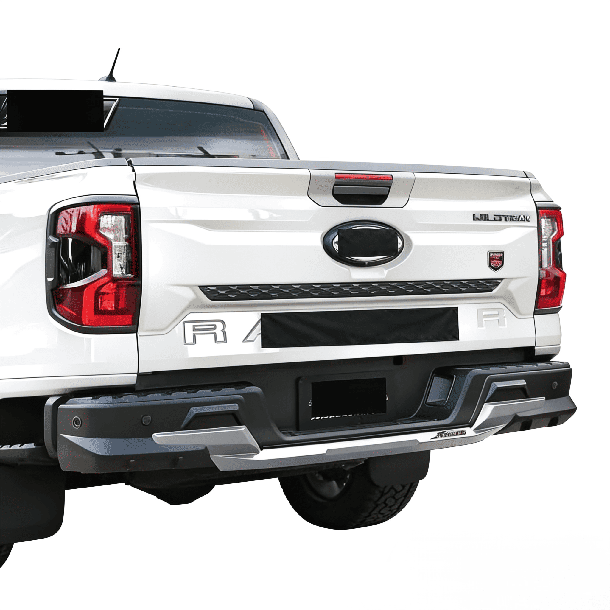 Rear Tailgate Cladding Trim Panel | Aggressive Tailgate Protector for Ford Ranger T9 (2022-2023) XL XLS XLT Sport Wildtrak
