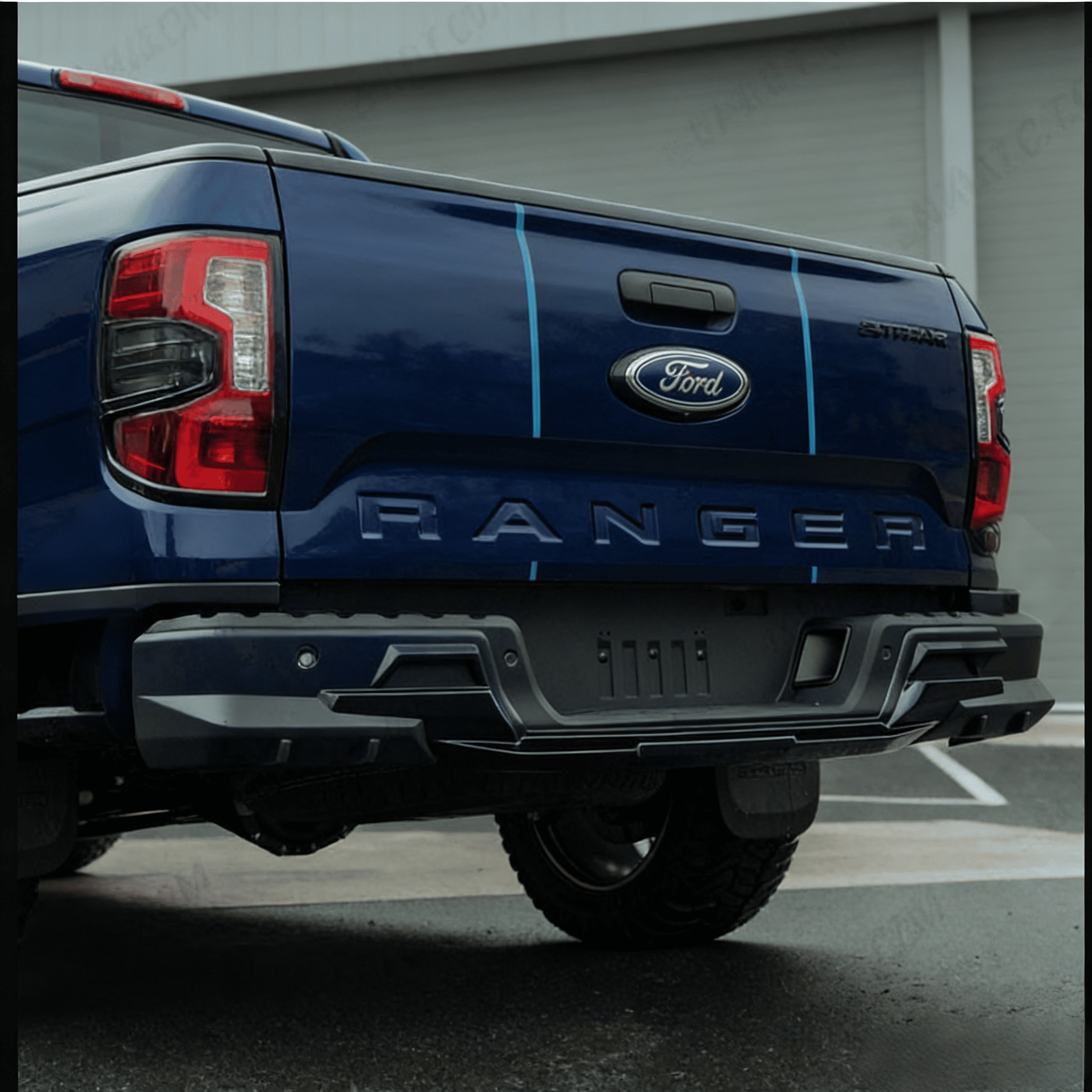 Rear Bumper Protective Guard & Trim Cover | Tailored for Ford Ranger T9 (2022-2023) XL XLS XLT Sport Wildtrak