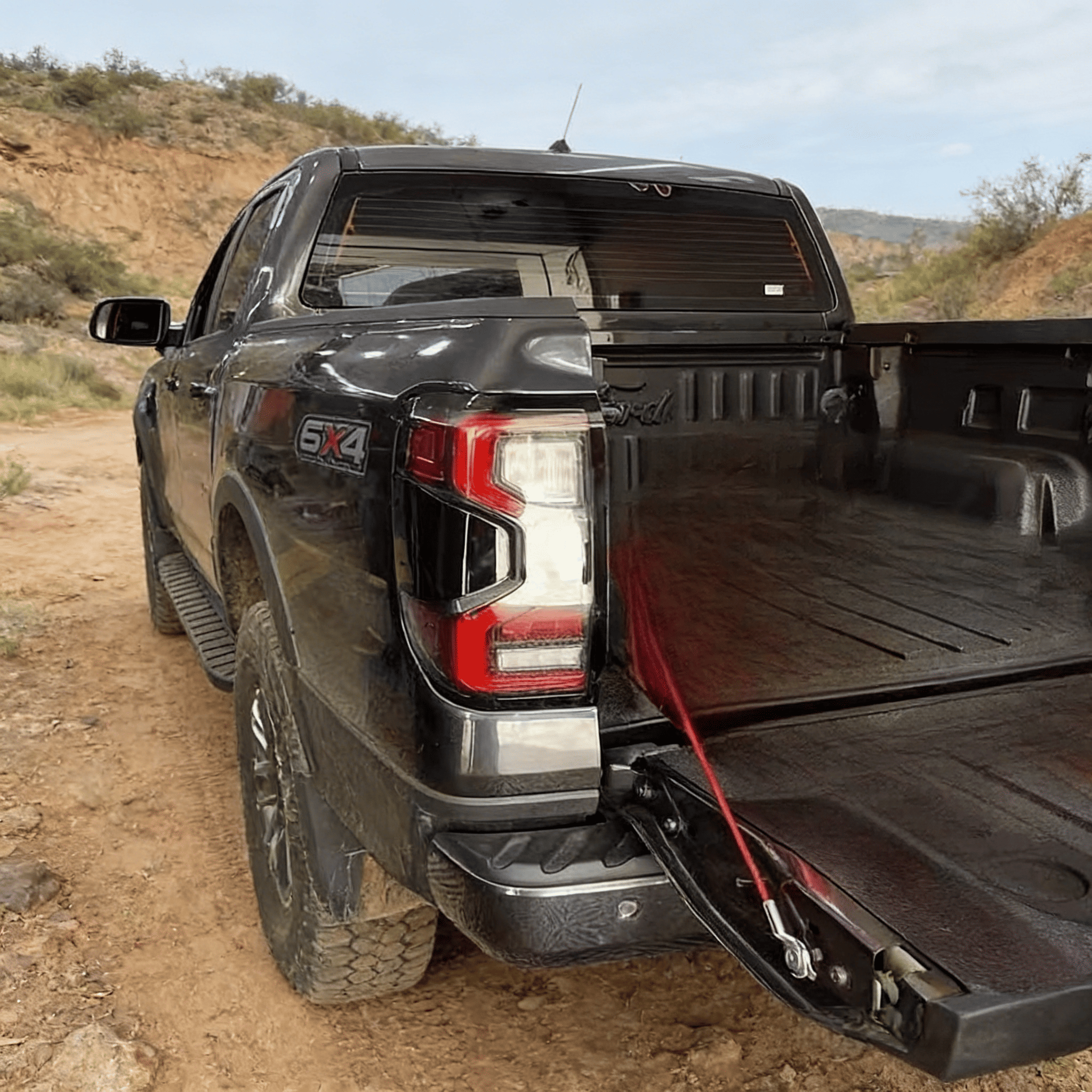 Full LED Smoked Tail Light Assembly | Dynamic Performance Rear Lamps for Ford Ranger T9 (2022-2023) XL XLS XLT Sport Wildtrak